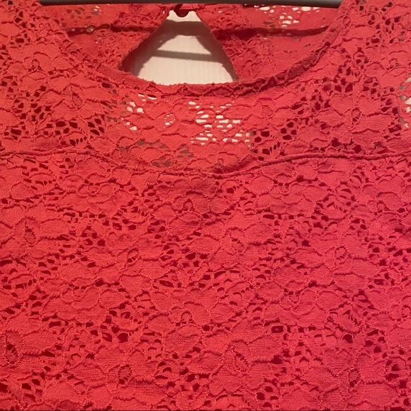 Coral summer dress! Size Small - Picture 3 of 4
